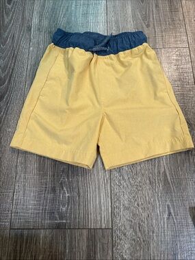 Kids Yellow Shorts with Grey Waistband